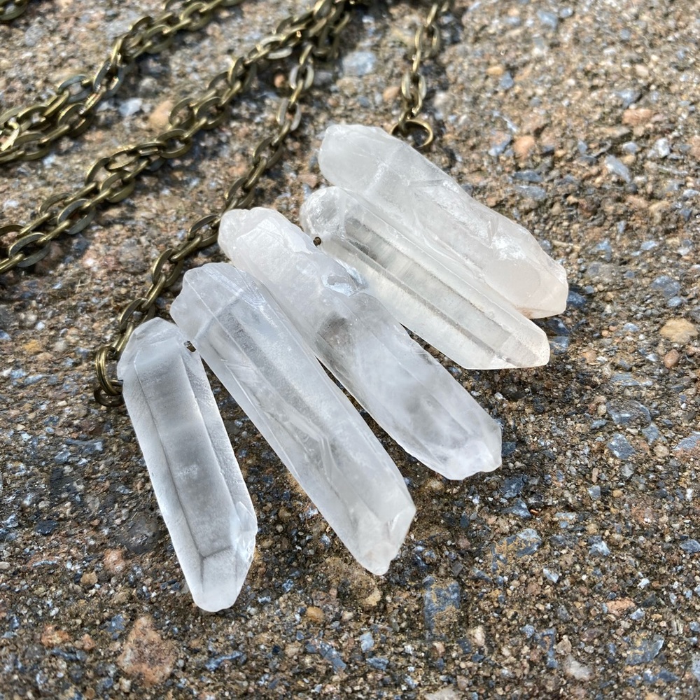 New Quartz Crystal Long Pendant - Trades Of Hope